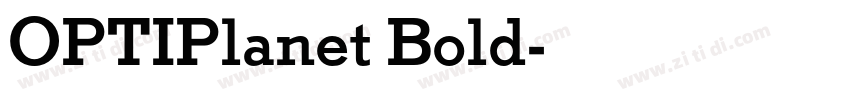 OPTIPlanet Bold字体转换
